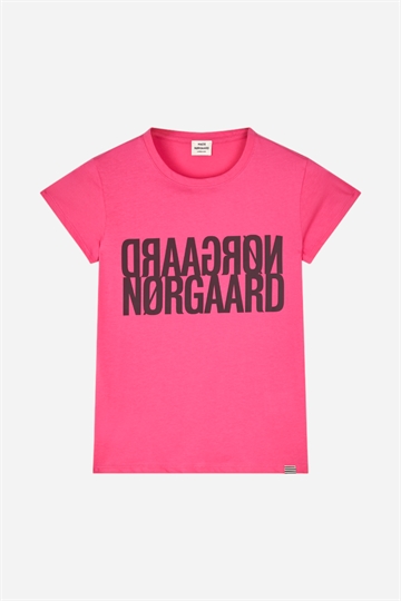 Mads Nørgaard Ekologisk T-shirt - Tuvina - Carmine Rose